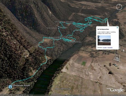 Yellowmundee in Google Earth (detailed)